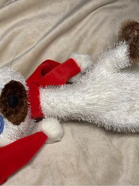 2/$45 Carlton Cards Ching White and Brown Plush Holiday Figure